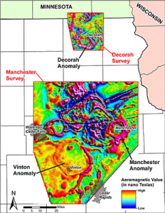Graphic showing potential subsurface mineral resources