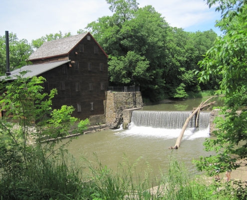 19th-century Pine Creek Grist Mill at Wildcat Den State Park