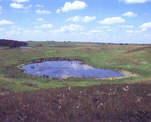Photo of a small lake