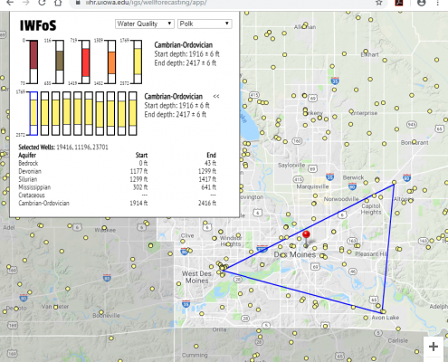 Water quality map