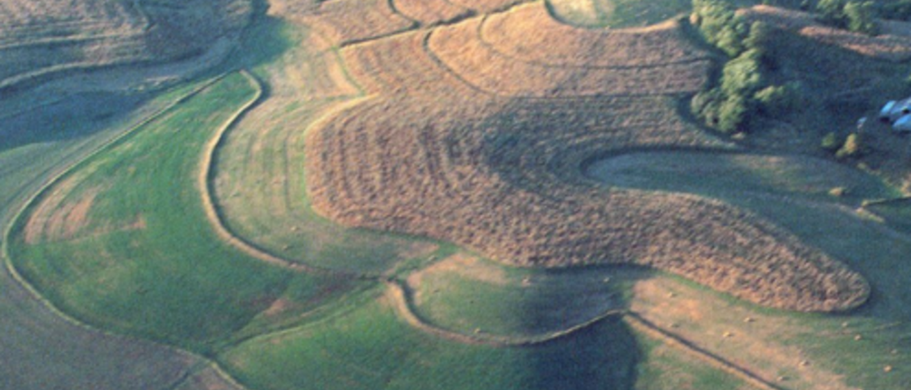 Photo of Loess-capped hills, Iowa County