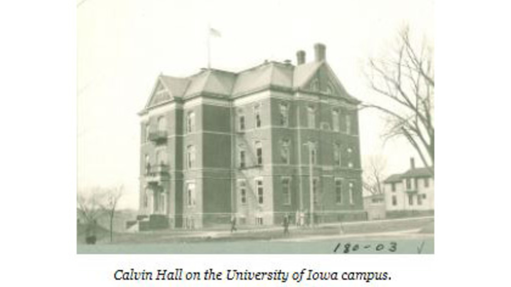 Old photo of Calvin Hall