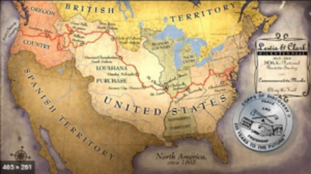 Lewis and Clark map