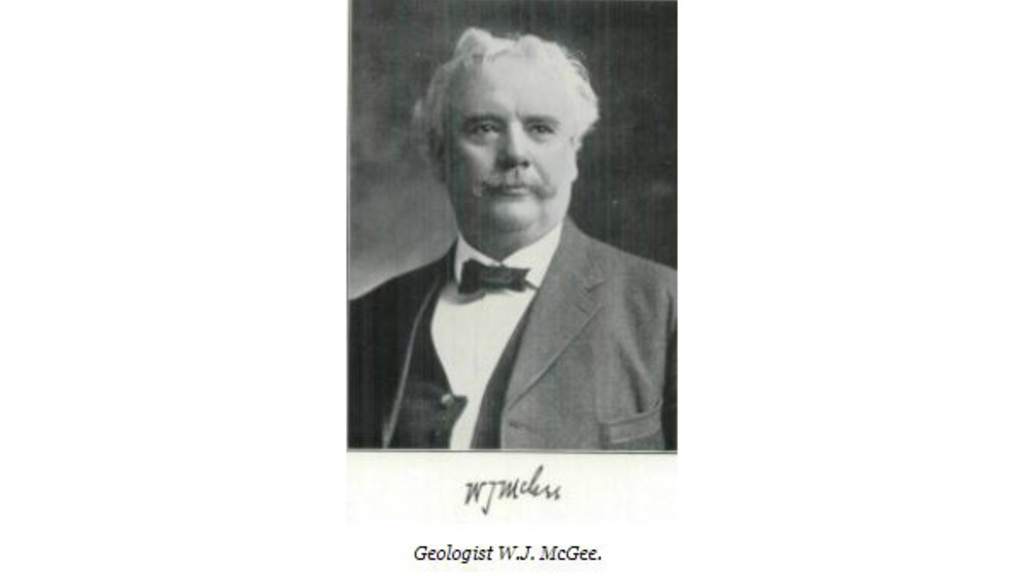 Photo of geologist W.J. McGee